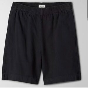 BLACK ARITZIA WILFRED FREE BLACK NOVA SHORTS 7”